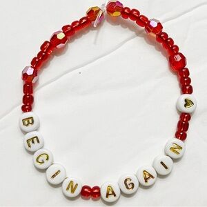 Taylor Swift Friendship Bracelet Red Begin Again